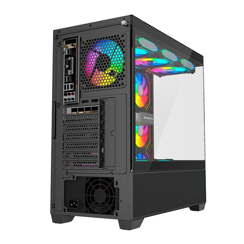 Gabinete Gamer Galax Saturno, Mid-Tower, Lateral de Vidro, Preto, GLX-SATURNO-2063