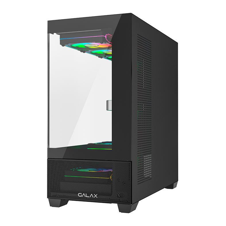 Gabinete Gamer Galax Saturno, Mid-Tower, Lateral de Vidro, Preto, GLX-SATURNO-2063