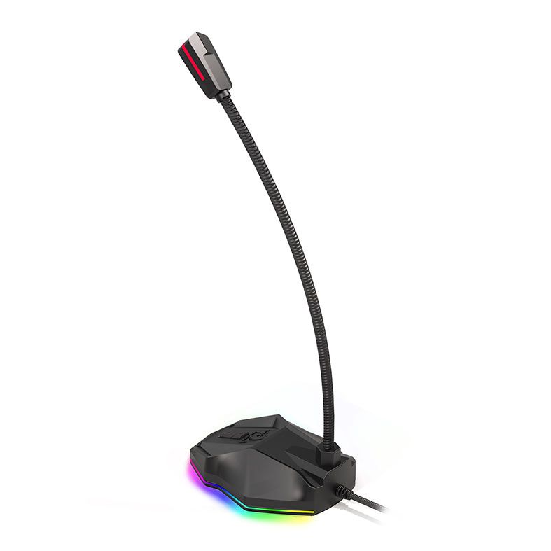 Microfone Redragon Stix, RGB, USB, Preto, GM-99