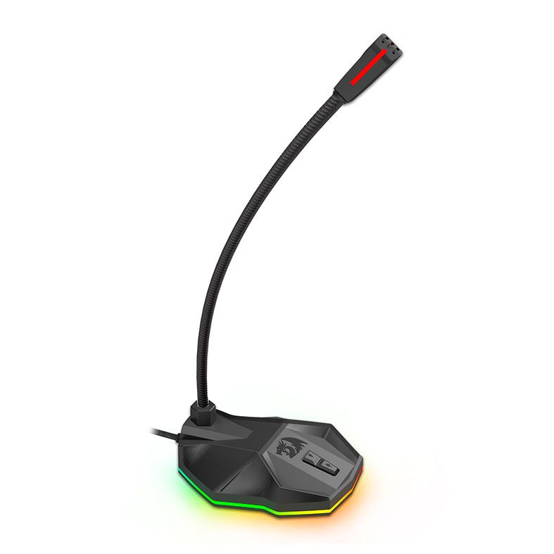 Microfone Redragon Stix, RGB, USB, Preto, GM-99