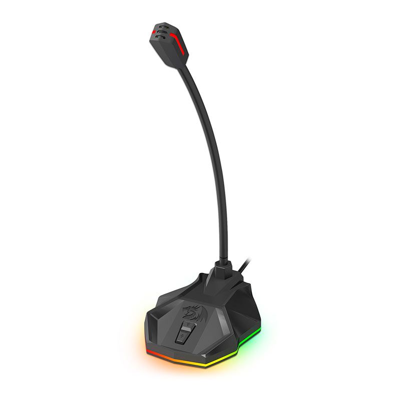 Microfone Redragon Stix, RGB, USB, Preto, GM-99