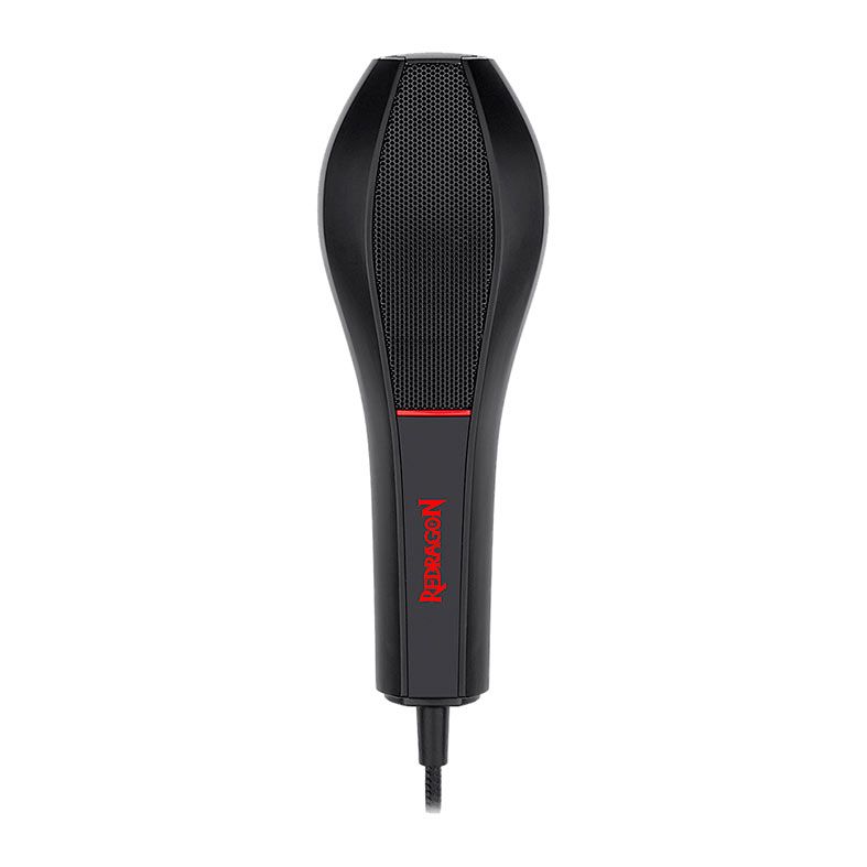 Microfone Gamer Redragon Quasar 2, Preto, GM200-1