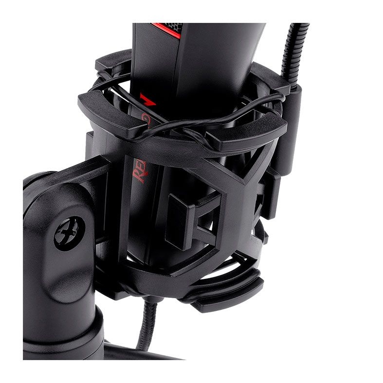 Microfone Gamer Redragon Quasar 2, Preto, GM200-1