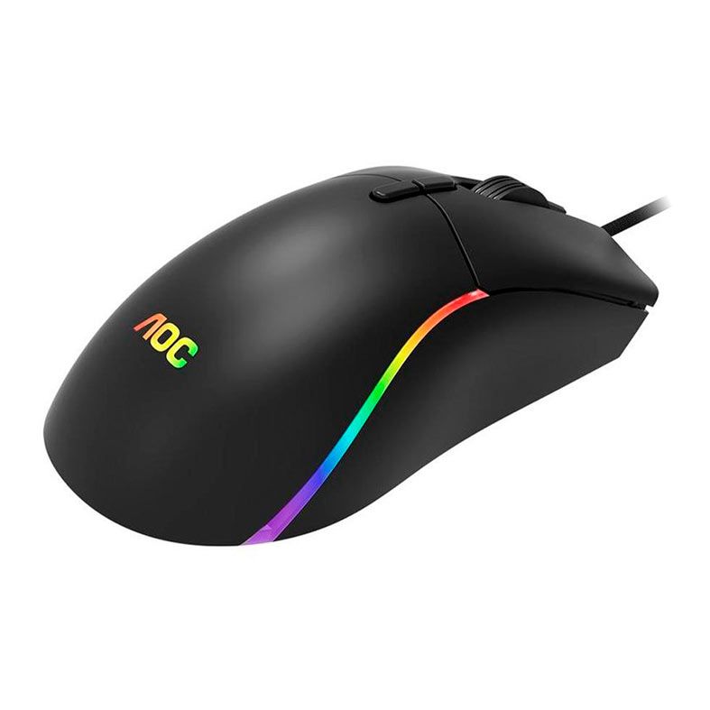 Mouse Gamer AOC GM310, RGB, 12400 DPI, 7 Botoes, Preto, GM310B-FG