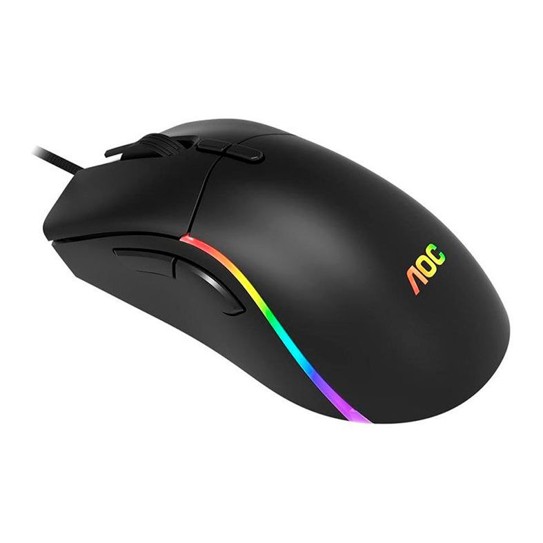 Mouse Gamer AOC GM310, RGB, 12400 DPI, 7 Botoes, Preto, GM310B-FG