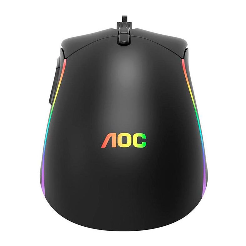 Mouse Gamer AOC GM310, RGB, 12400 DPI, 7 Botoes, Preto, GM310B-FG