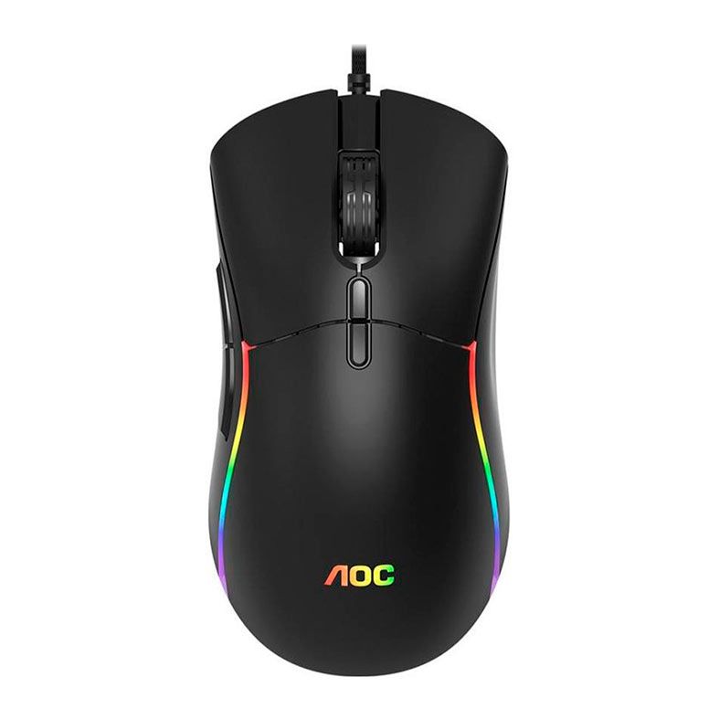 Mouse Gamer AOC GM310, RGB, 12400 DPI, 7 Botoes, Preto, GM310B-FG