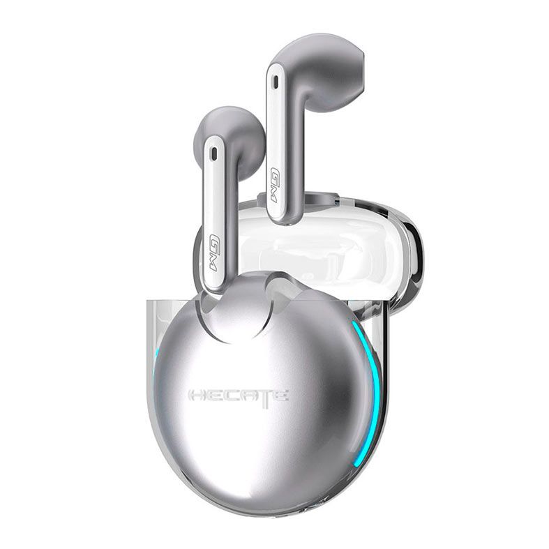 Fone de Ouvido Gamer Edifier Hecate GM5, TWS, Bluetooth, Prata, GM5-SILVER