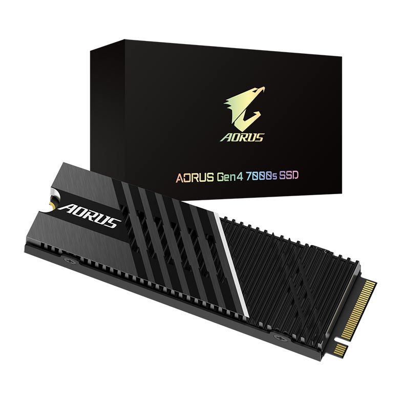 SSD Gigabyte Aorus Gen4 7000s, 1TB, M.2 2280, PCIe 4.0 x4, Leitura 7000 MB/s, Gravacao 5500 MB/s, GP-AG70S1TB