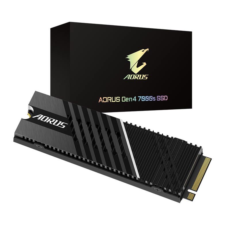 SSD Gigabyte Aorus Gen4 7000s, 2TB, M.2 2280, PCIe 4.0 x4, Leitura 7000 MB/s, Gravacao 6850 MB/s, GP-AG70S2TB