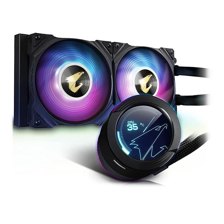 Water Cooler Gigabyte Aorus Waterforce X 240 RGB Display LCD, GP-AORUS-WATERFORCEX-240