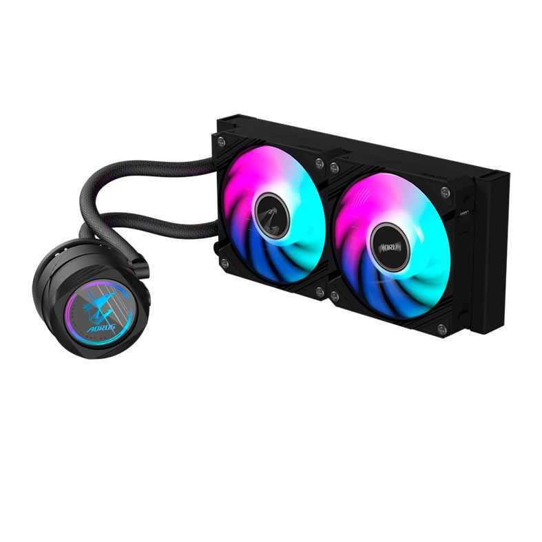 Water Cooler Gigabyte Aorus Waterforce II 240, ARGB, 240mm, Preto, GP-AORUSWATERFORCEII240