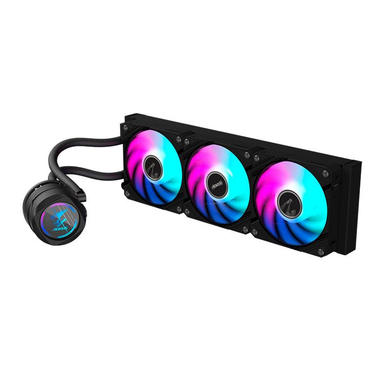 Water Cooler Gigabyte Aorus Waterforce II 360, ARGB, 360mm, Preto, GP-AORUSWATERFORCEII360