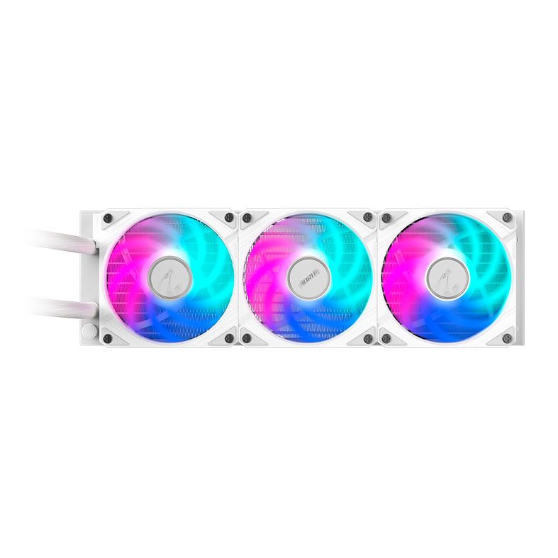 Water Cooler Gigabyte Aorus Waterforce II 360 Ice, ARGB, 360mm, Branco, GP-AORUSWATERFORCEII360I