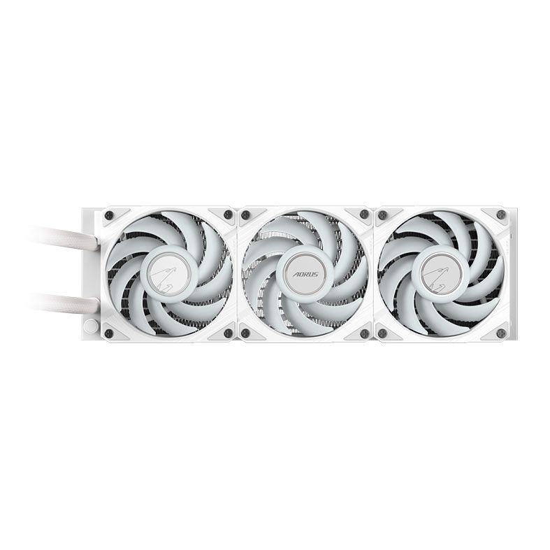 Water Cooler Gigabyte Aorus Waterforce II 360 Ice, ARGB, 360mm, Branco, GP-AORUSWATERFORCEII360I