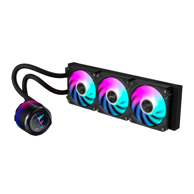 Water Cooler Gigabyte Aorus Waterforce X II 360, ARGB, 360mm, Preto, GP-AORUSWATERFORCEXII360