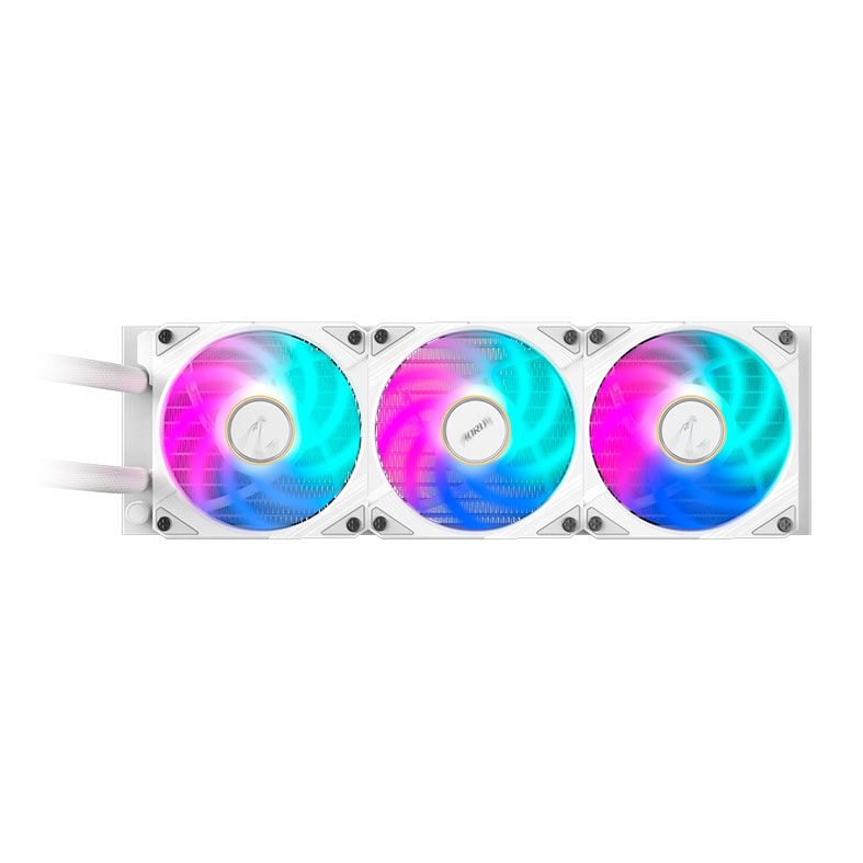 Water Cooler Gigabyte Aorus Waterforce X II 360 Ice, ARGB, 360mm, Branco, GP-AORUSWATERFORCEXII360I