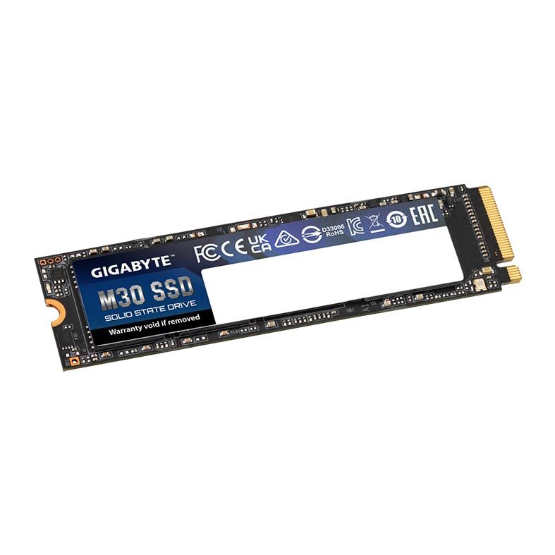 SSD Gigabyte M30, 512GB, M.2 2280, PCIe NVMe, Leitura 3500 MB/s, Gravacao 2600 MB/s, GP-GM30512G-G