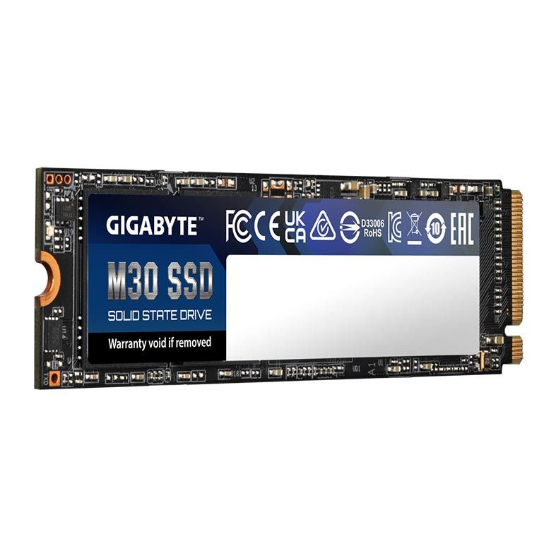 SSD Gigabyte M30, 512GB, M.2 2280, PCIe NVMe, Leitura 3500 MB/s, Gravacao 2600 MB/s, GP-GM30512G-G