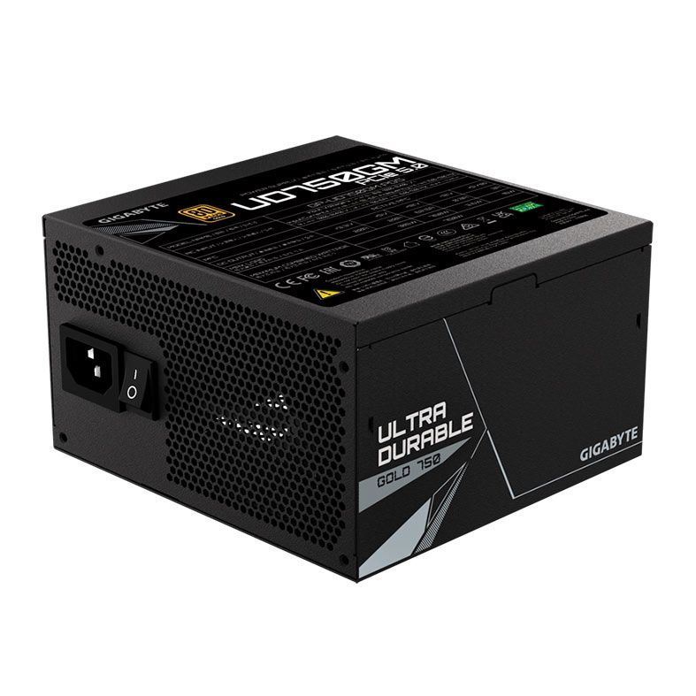 Fonte Gigabyte UD Gold, 750W, Full-Modular, PCIe 5.0, 80 Plus Gold, Preto, GP-UD750GM-PG5