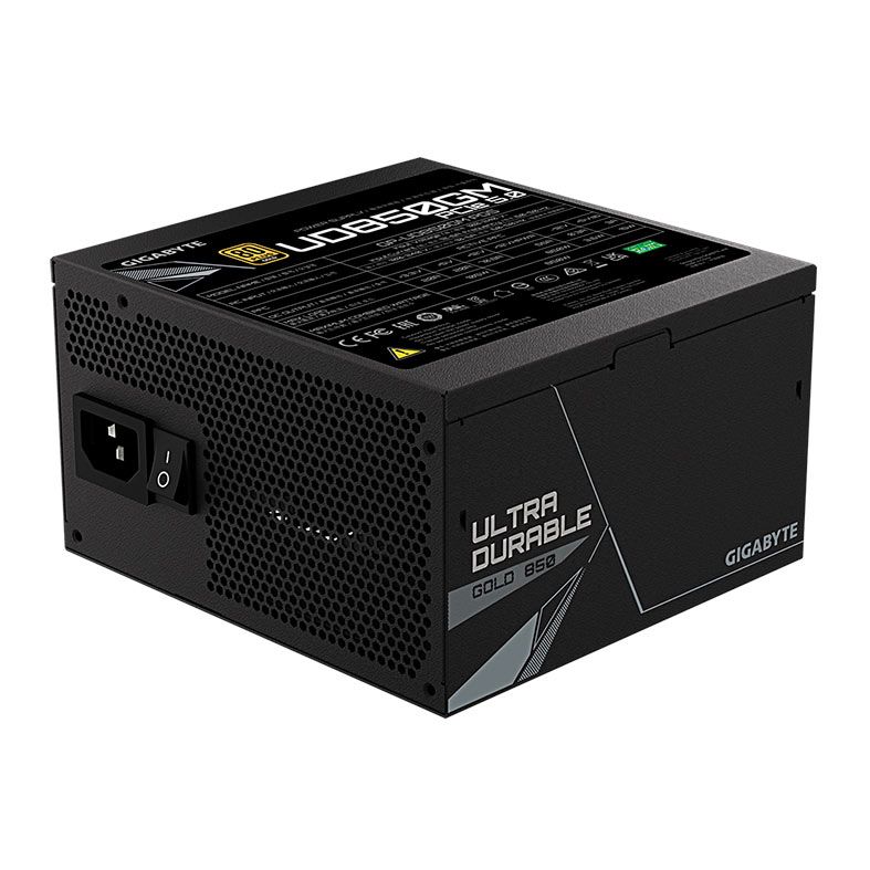 Fonte Gigabyte UD Gold 850, 850W, Full Modular, PCI-e Gen5, 80 Plus Gold, Preto, GP-UD850GM-PG5