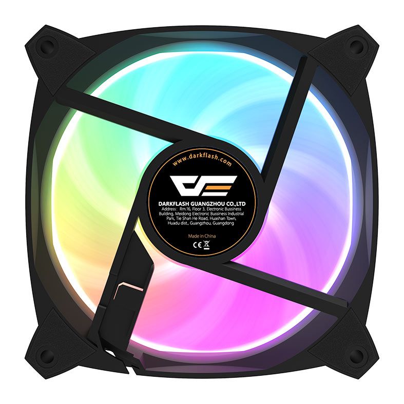 Ventoinha Aigo Darkflash GR30, ARGB, 120mm, Preto, GR30-ARGB-BK