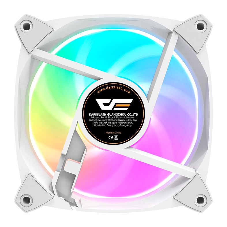 Ventoinha Aigo Darkflash GR30, ARGB, 120mm, Branco, GR30-ARGB-WH