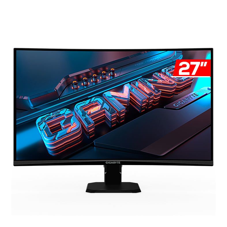 Monitor Gamer Gigabyte GS27FC, 27 Pol, VA, Curvo, FHD, 1ms, 180Hz, DP/HDMI, GS27FC