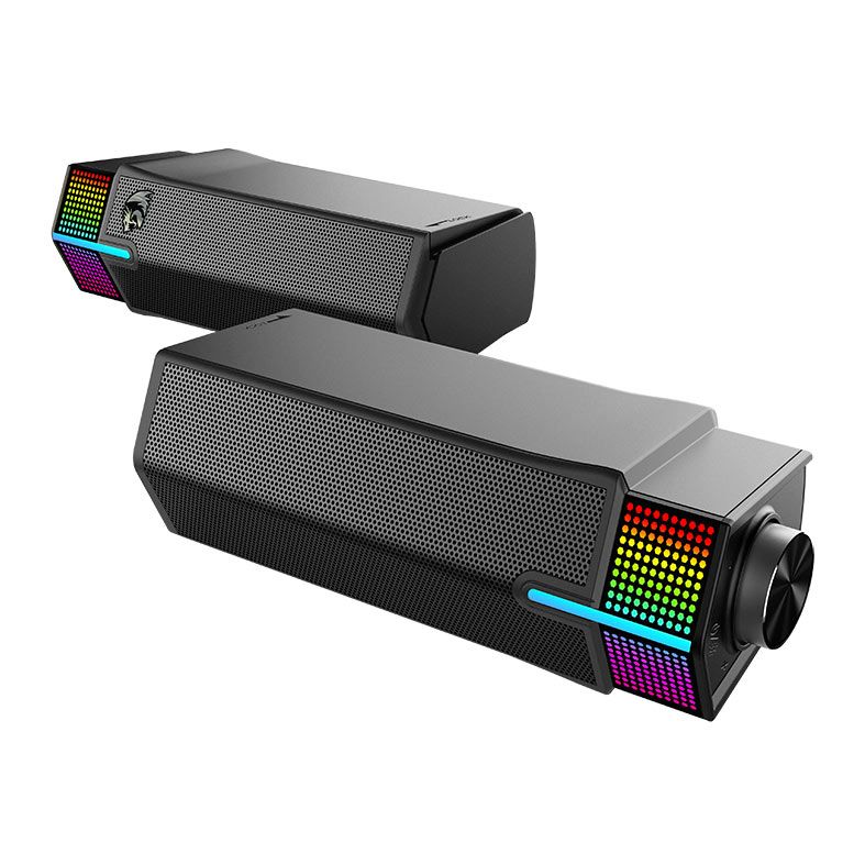 Caixa de Som Redragon Yorick, RGB, 2x2W RMS, Bluetooth, Preto, GS511