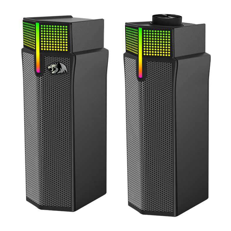 Caixa de Som Redragon Yorick, RGB, 2x2W RMS, Bluetooth, Preto, GS511