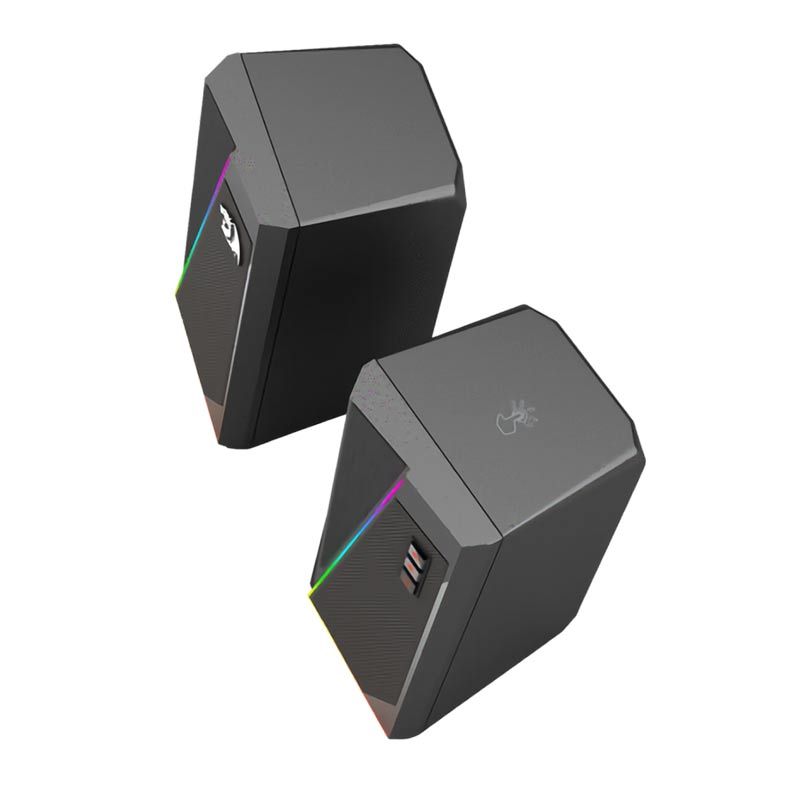Caixa de Som Gamer Redragon Anvil RGB USB/P2 Preto, GS520