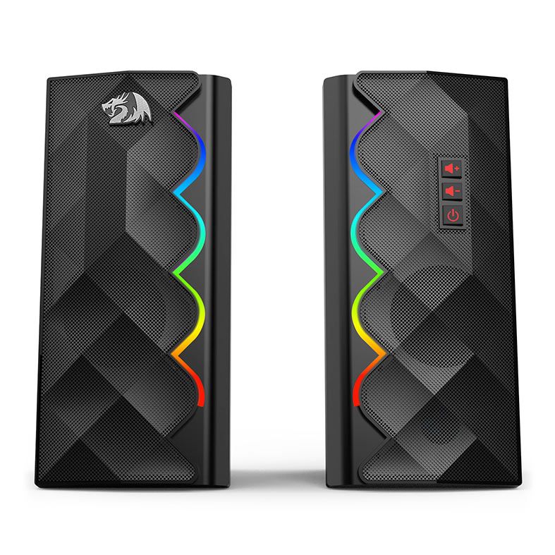 Caixa de Som Redragon Cipher, RGB, 2x5W RMS, Preto, GS522