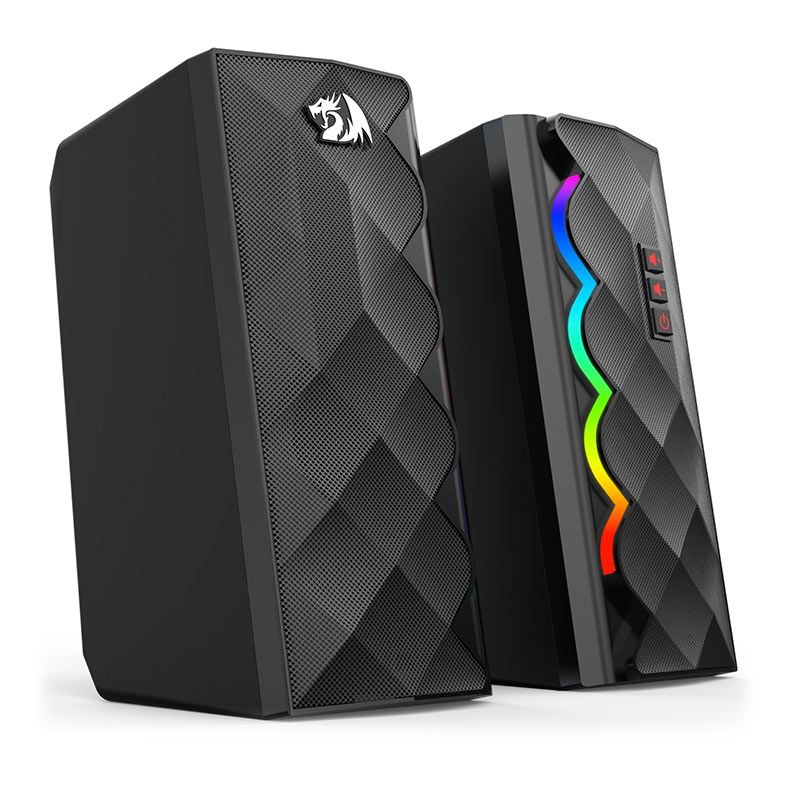 Caixa de Som Redragon Cipher, RGB, 2x5W RMS, Preto, GS522