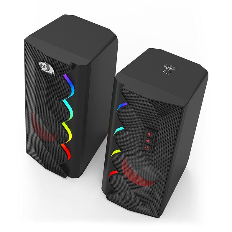 Caixa de Som Redragon Cipher, RGB, 2x5W RMS, Preto, GS522