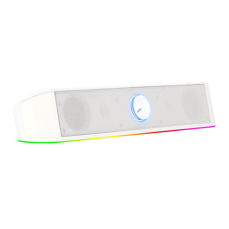 Soundbar Redragon Adiemus, RGB, 3W RMS, USB e P2, Branca, GS560W