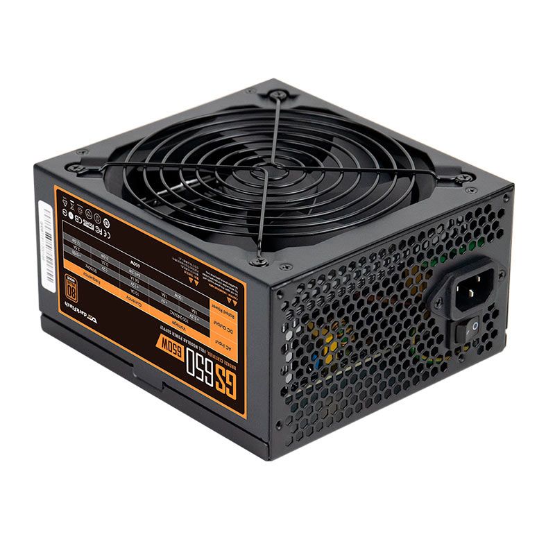 Fonte Aigo DarkFlash GS650, 650W, Full-Modular, 80 Plus Bronze, Preto, GS650