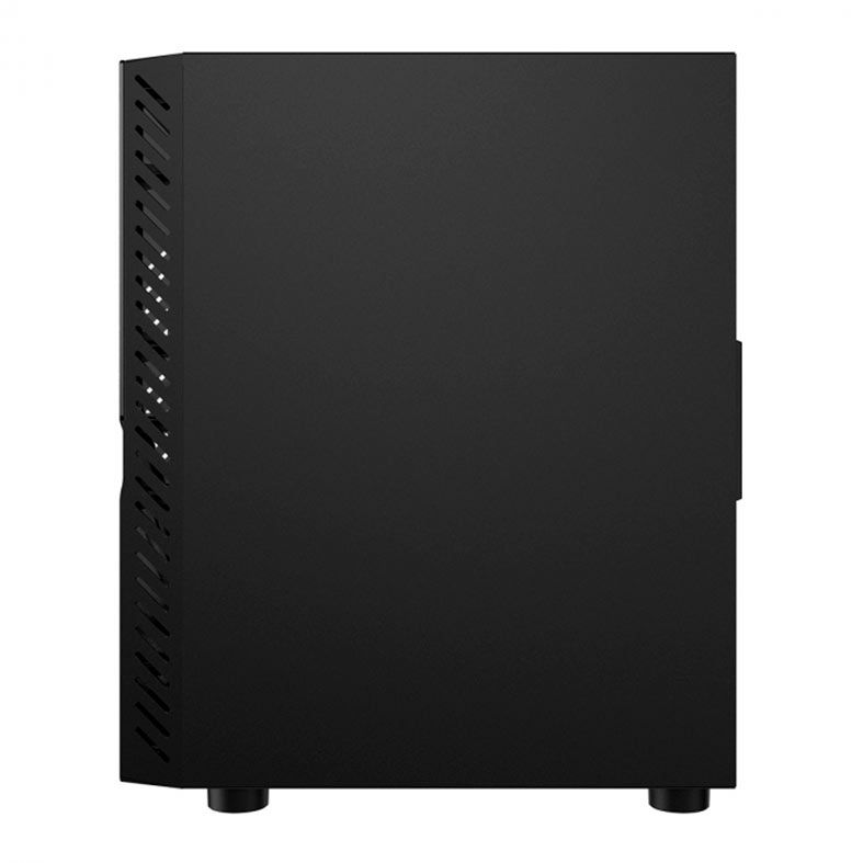 Gabinete Gamer Pcyes Set Black Vulcan, Mid-Tower, Lateral de Vidro, GSBVPBR