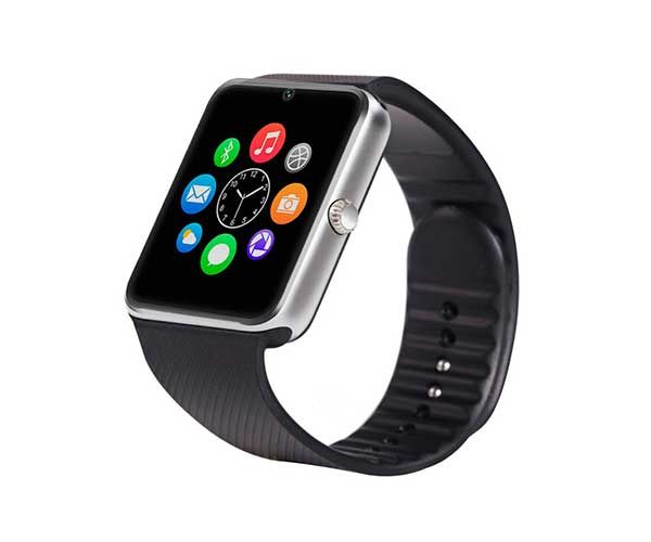 Smart Watch GT08 Prata/Preto Bluetooth Compativel com IOS e Android