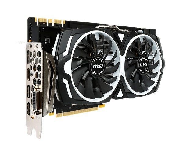 Placa de Vídeo MSI Geforce GTX 1080 ARMOR 8G OC GDDR5X 256Bit