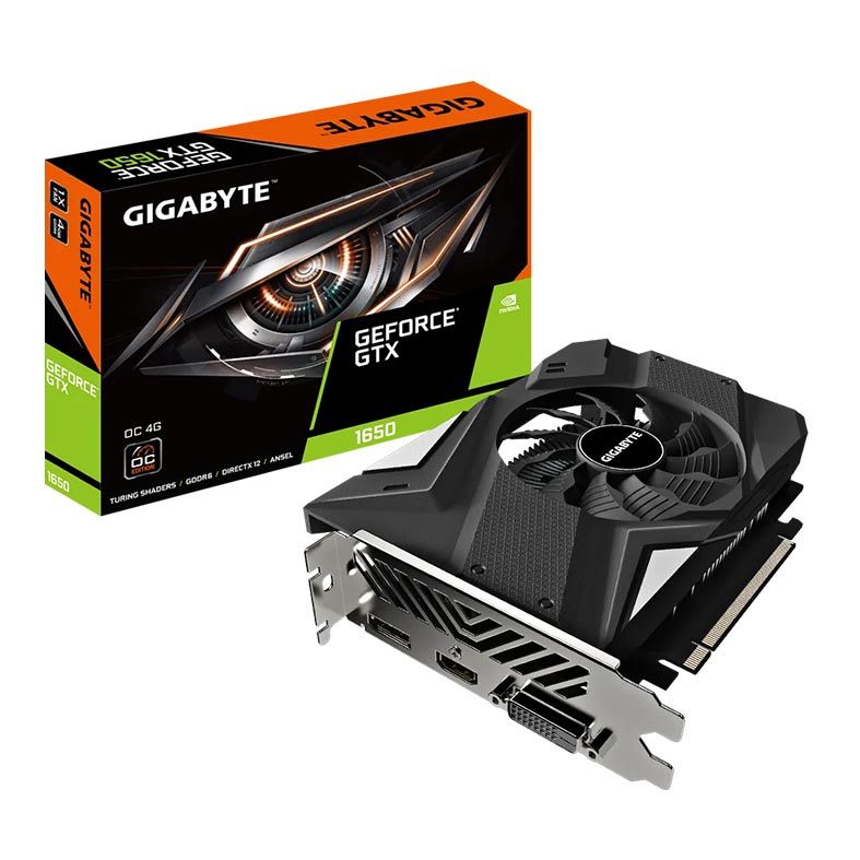 Placa de Video Gigabyte GeForce GTX 1650 D6 OC, 4GB, GDDR6, 128-bit, GV-N1656OC-4GD REV 2.0-NAC