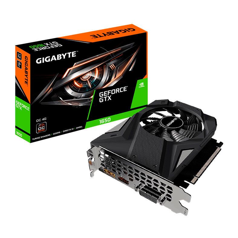 Placa de Video Gigabyte GeForce GTX 1650 D6 OC 4GB 128-bit, GV-N1656OC-4GD-REV1.0