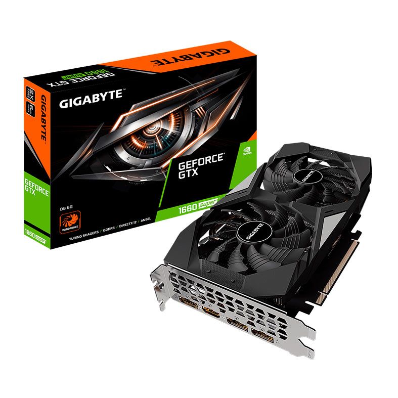 Placa de Video Gigabyte GeForce GTX 1660 Super D6, 6GB, GDDR6, 192-bit, GV-N166SD6-6GD