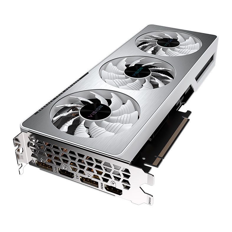 Placa de Video Gigabyte GeForce RTX 3060 Ti Vision OC, LHR, 8GB, GDDR6, 256-bit, GV-N306TVISION OC-8GD REV2.0
