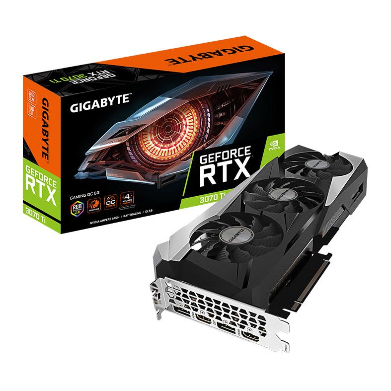 Placa de Video Gigabyte GeForce RTX 3070 Ti Gaming OC, 8GB, GDDR6X, 256-bit, GV-N307TGAMING OC-8GD