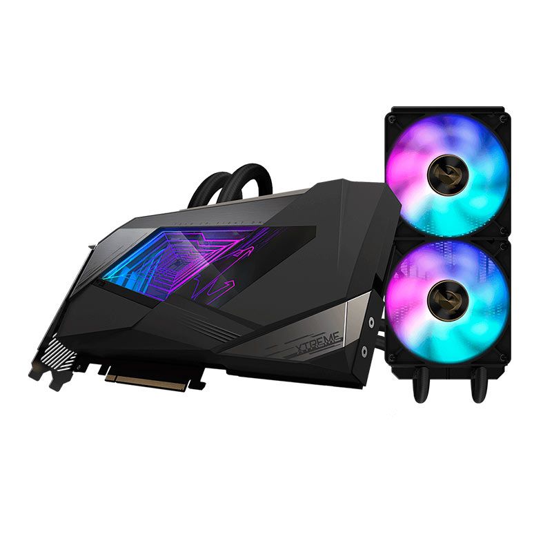 Placa De Video Gigabyte Geforce Rtx 3080 Aorus Xtreme Waterforce Lhr 10gb Gddr6x 320 Bit Gv