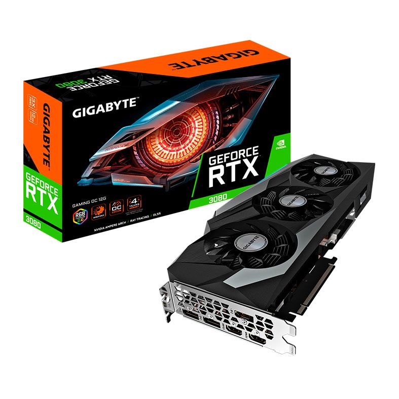 Placa de Video Gigabyte GeForce RTX 3080 Gaming OC, 12GB, GDDR6X, 384-bit, GV-N3080GAMING OC-12GD