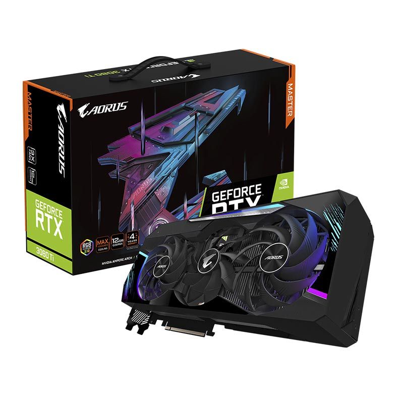 Placa de Video Gigabyte GeForce RTX 3080 Ti Aorus Master 12GB GDDR6X 384-bit, GV-N308TAORUS M-12GD