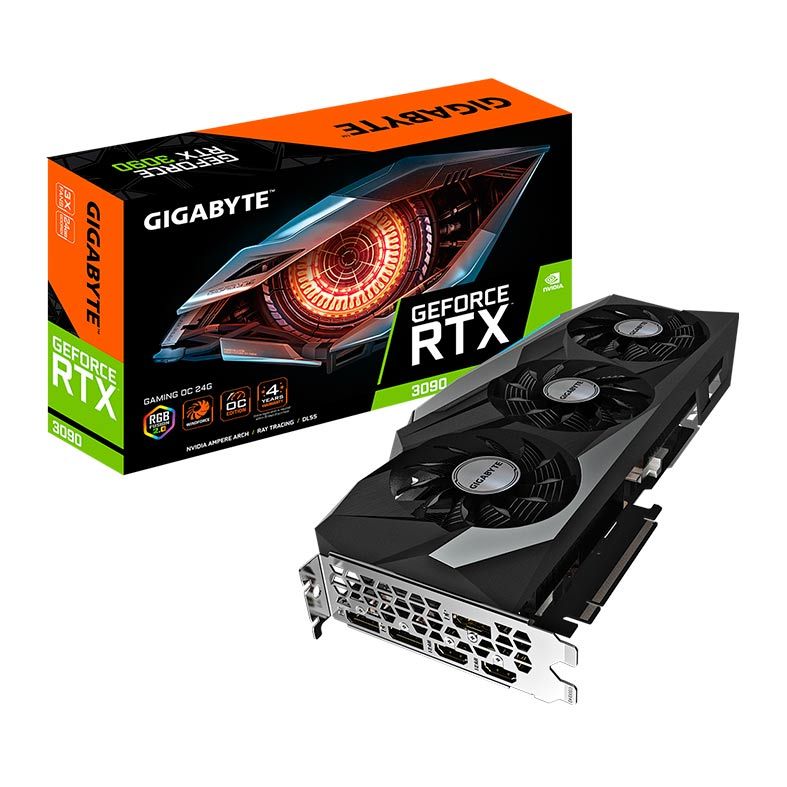 Placa de Video Gigabyte GeForce RTX 3090 Gaming OC 24GB GDDR6X 384-bit, GV-N3090GAMING OC-24GD