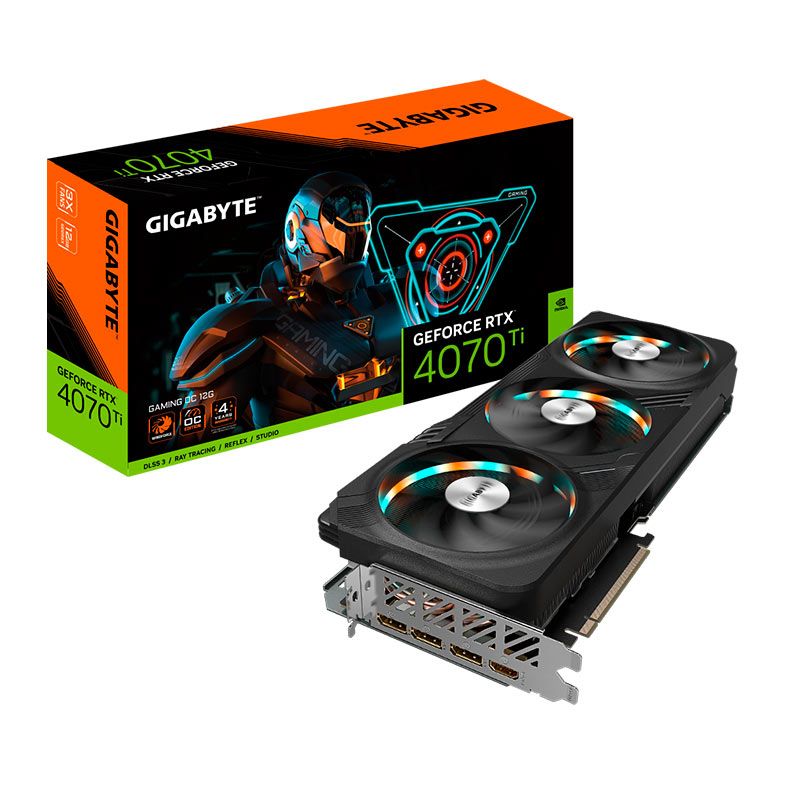 Placa de Video Gigabyte GeForce RTX 4070 Ti Gaming OC, 12GB, GDDR6X, 192-bits, GV-N407TGAMING-OC-12GD