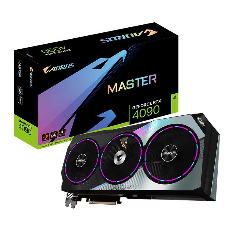 Placa de Video Gigabyte GeForce RTX 4090 Aorus Master, 24GB, GDDR6X, 384-bit, GV-N4090AORUS-M-24GD